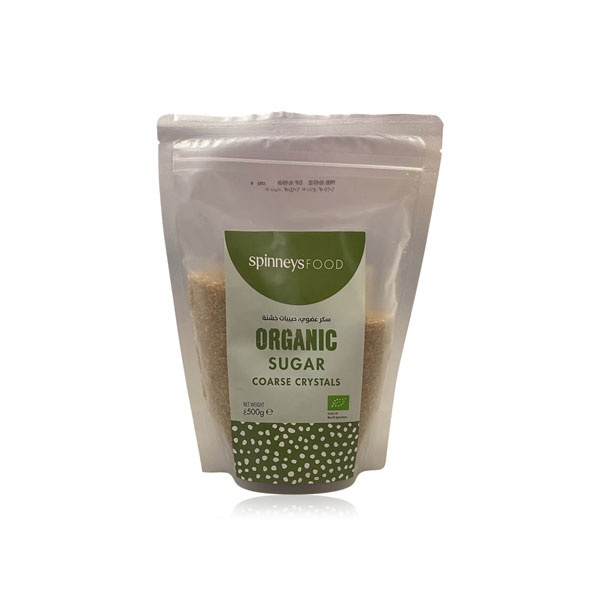 Buy SpinneysFOOD Organic Coarse Sugar 500g in UAE