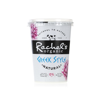 Rachel's Organic Fat-Free Greek Natural Bio Live Yoghurt 450g