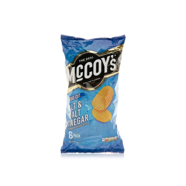 The Real Mccoy's Salt and Malt Vinegar Crisps 25g x 6