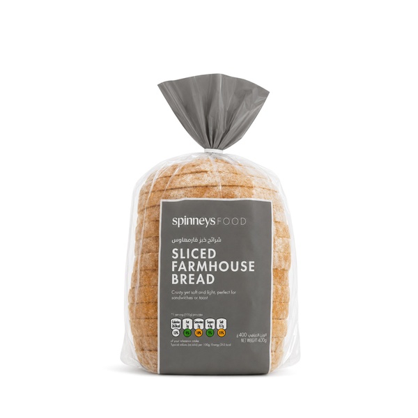 Spinneysfood Small Sliced Farmhouse Bread 400g