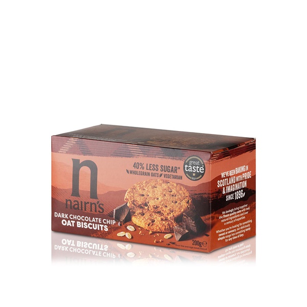 اشتري Nairns dark chocolate chip oat biscuits 200g في الامارات