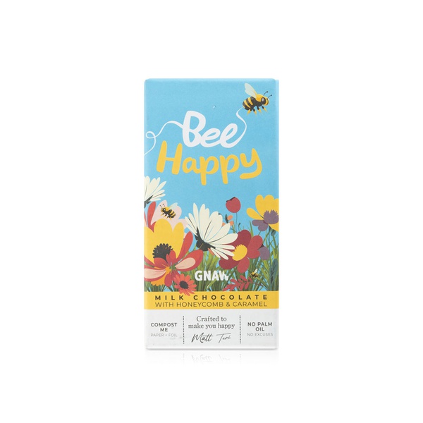Gnaw Bee Happy Honeycomb Caramel Bar 80g