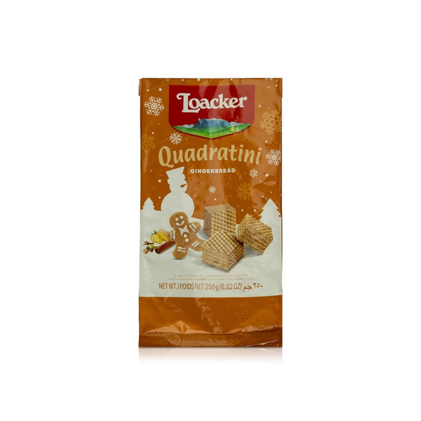 Loacker Quadratini Gingerbread Wafer Cookies 250g