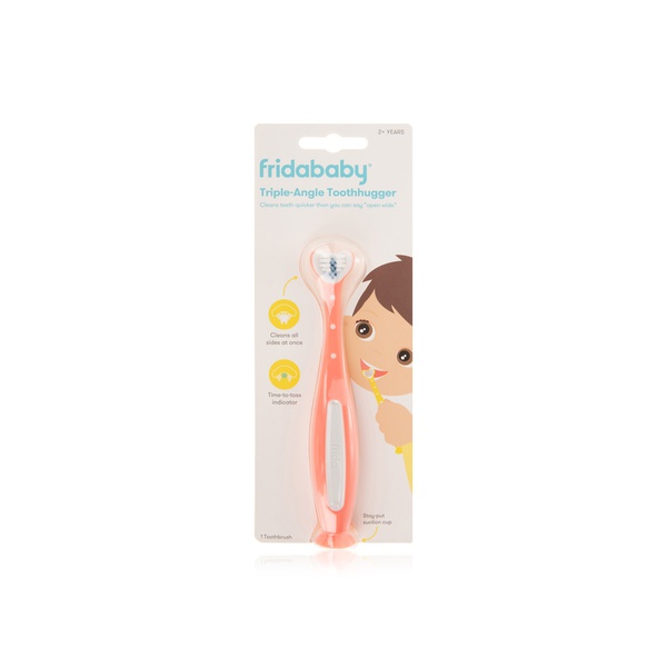 Buy Fridababy triple angle toothhugger toothbrush toddler pink (2y+) in UAE