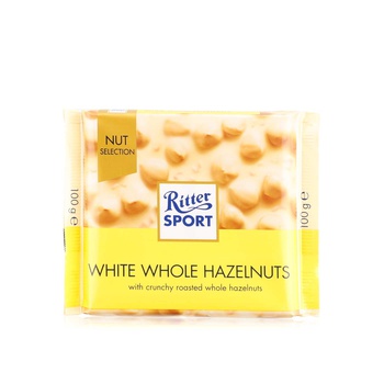 Ritter Sport White Whole Hazelnuts 100g