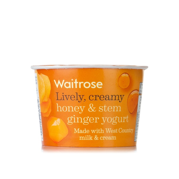 Buy Waitrose honey and ginger stem yogurt 150g in UAE
