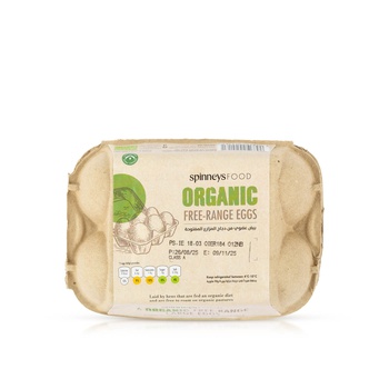 Spinneys Organic Free-Range Eggs 6 Pack