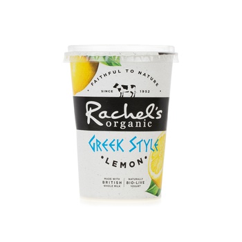 Rachel's Organic Greek Style Lemon Bio Live Yoghurt 450g