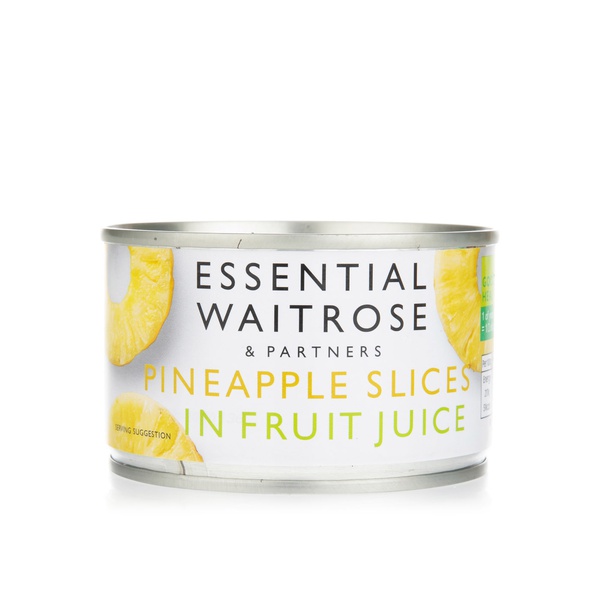 Buy Waitrose Essential pineapple slices in fruit juice 227g in UAE