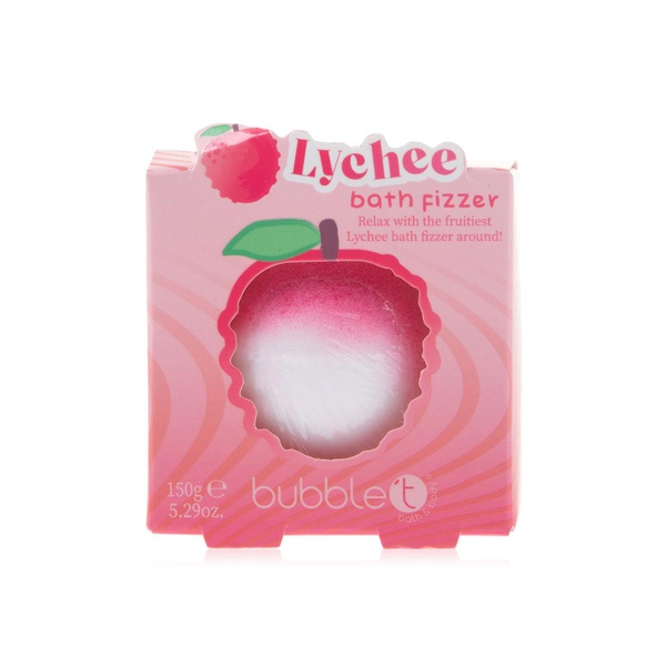 Buy Bubble T cosmetics tastea lychee bath bomb fizzer 150g in UAE