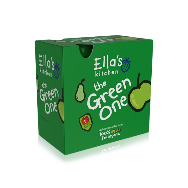 Ella's Kitchen Organic the Green One Fruit Smoothie 6+ Months 5x90g