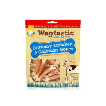 Wagtastic Crunchy Chicken and Calcium Bones Dog Treats 350g