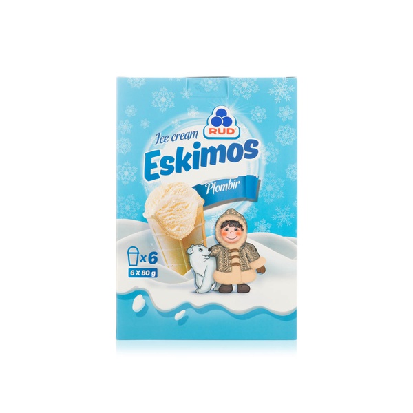 Buy Eskimos plombir ice cream wafer cup 6x80g in UAE