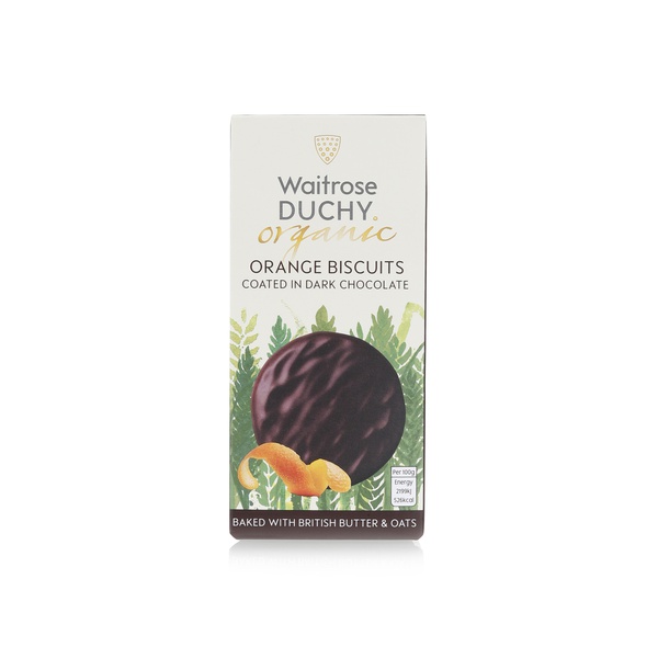 Buy Waitrose Duchy orange & dark chocolate organic biscuits 100g in UAE