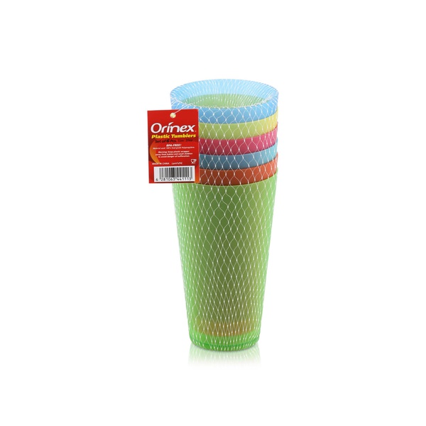 Orinex Plastic Tumblers 20oz x 6
