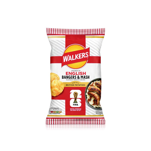 Walkers English Bangers & Mash Potato Crisps 150g