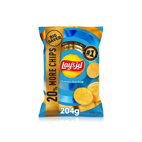 Lays Tomato Ketchup Potato Chips 204g