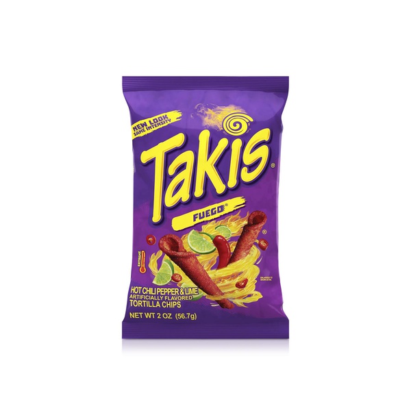 Takis Fuego Pepper Lime Tortilla Chips 56g