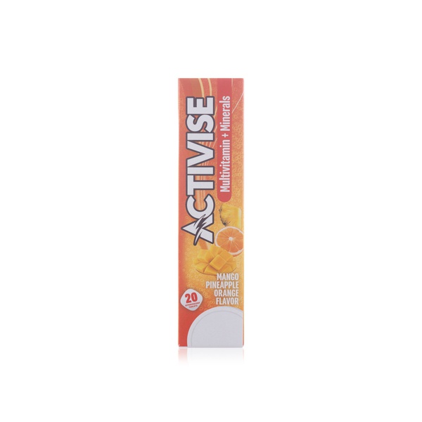 Activise Multivitamins and Minerals Mango, Pineapple and Orange Flavour 20 Effervescent Tablets