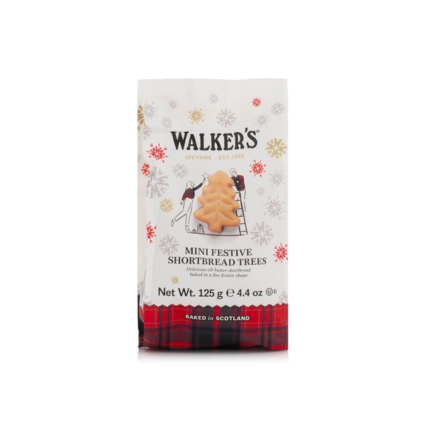 اشتري Walkers mini festive shortbread trees 125g في الامارات