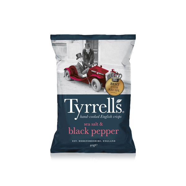 Tyrrells sea salt and black pepper crisps 40g Spinneys UAE