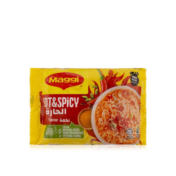 Buy Maggi 2 minute noodles hot and spicy 78g in UAE