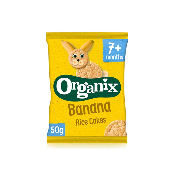 Buy Organix banana rice cakes 7+ months 50g in UAE