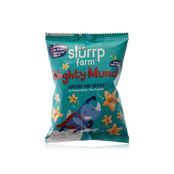 اشتري Slurrp Farm Mighty Munch cheese and herbs puffs 20g في الامارات