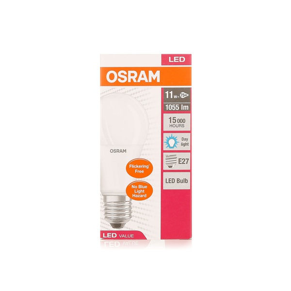 Buy Osram LED value bulb 11w cool white in UAE