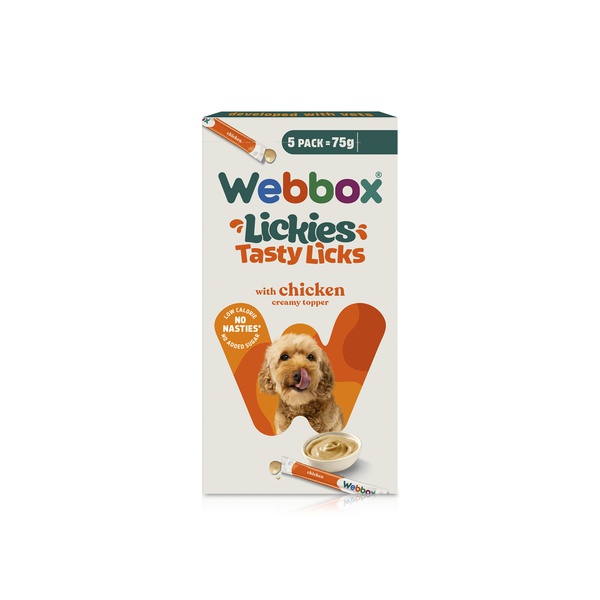 Webbox Lickies Tasty Licks with Chicken 15g x5