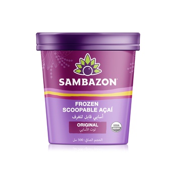 Sambazon Frozen Scoopable Acai Sorbet 500Ml