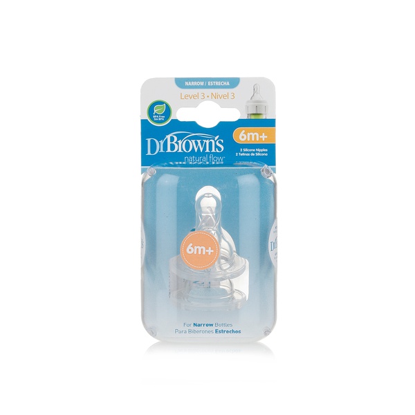 Buy Dr Browns Narrow Nipple 6+ months x2 in UAE