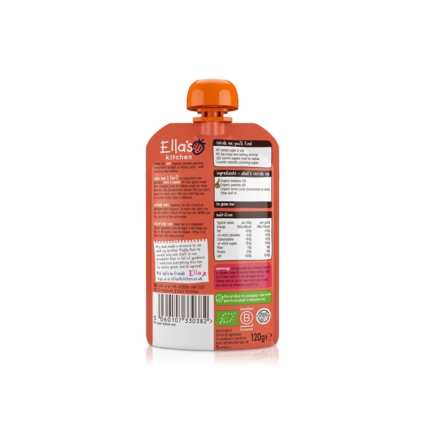 Ella's Kitchen Organic Peaches & Bananas 4+ Months 120g