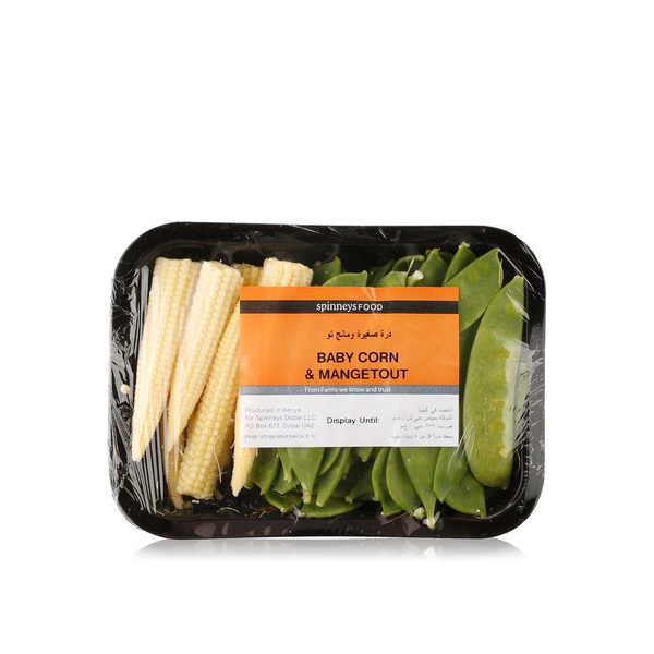 Spinneysfood Baby Corn and Mangetout Pack 200g