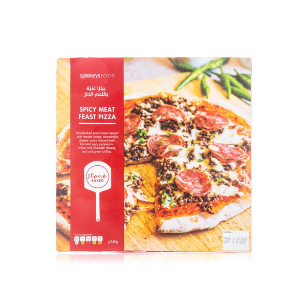 SpinneysFOOD Spicy Meat Feast Pizza 340g Spinneys UAE