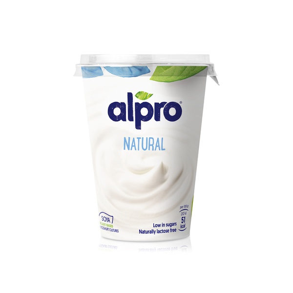 اشتري Alpro natural plain yoghurt 500g في الامارات