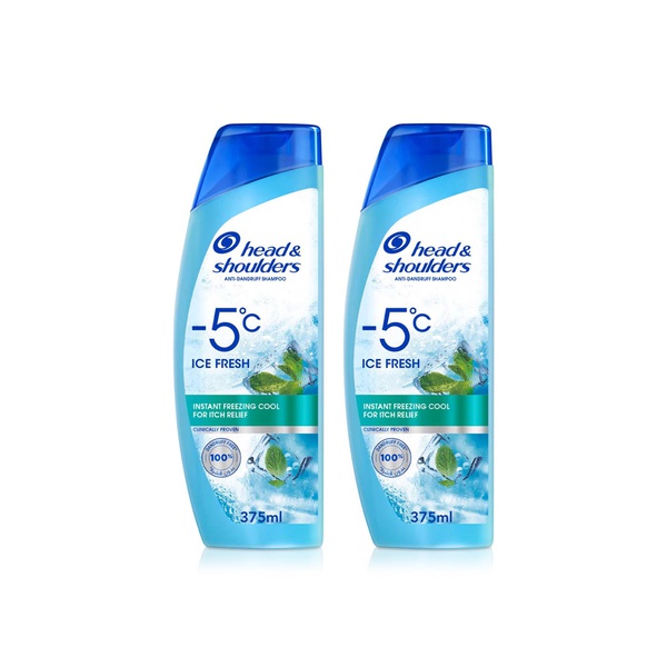 Head & Shoulders Ice Fresh Anti-Dandruff Shampoo 375ml x 2