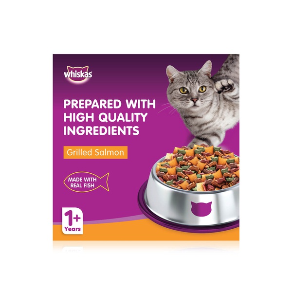 Whiskas Dry Cat Food for Adults 1+ Years with Grilled Salmon Steak 1.2kg