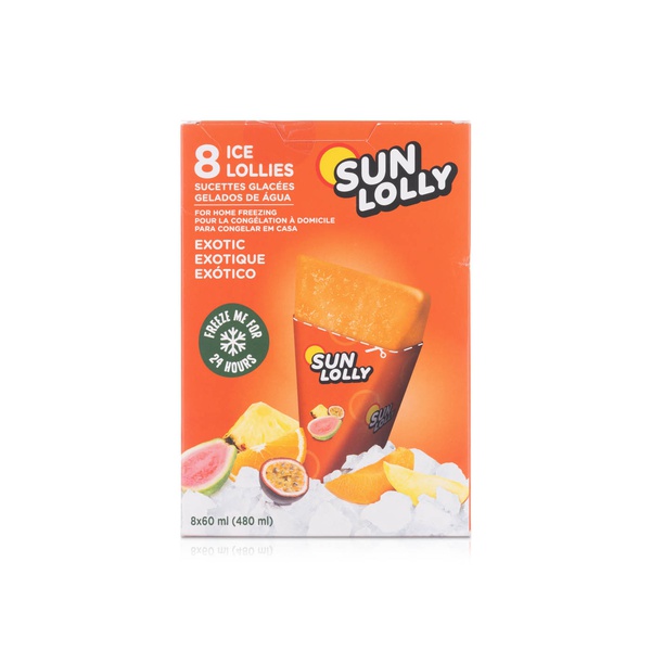 Sun Lolly Exotic Ice Lollies X 8 480Ml