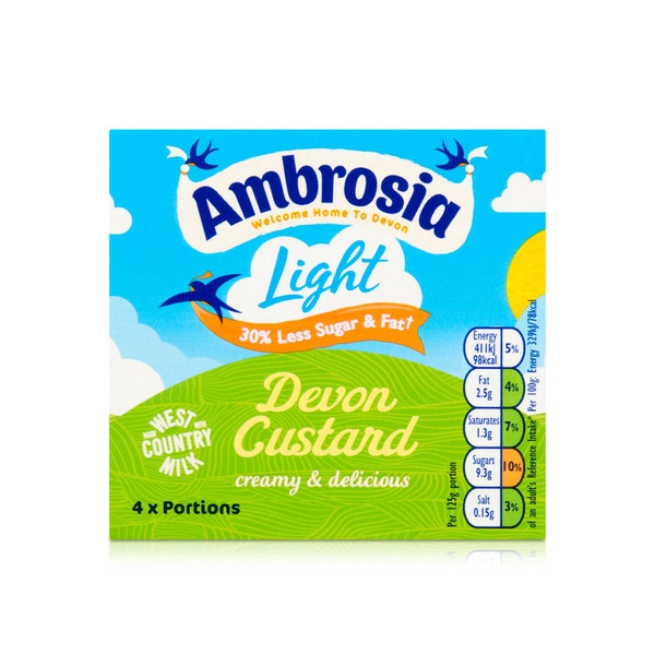 Ambrosia Light Devon Custard 30% Less Sugar & Fat 500g