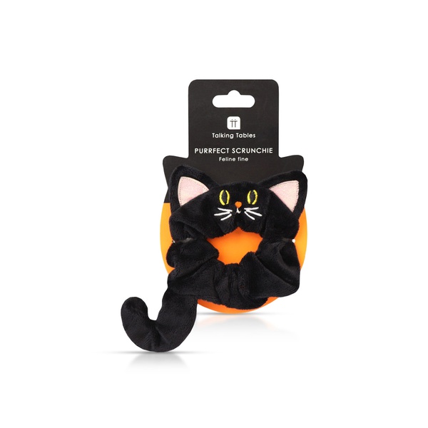 Talking Tables Halloween Black Cat Scrunchie