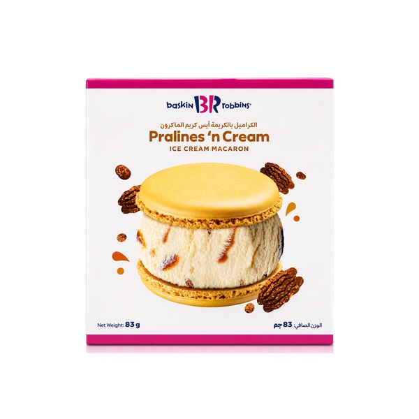 Baskin Robbins Pralines 'N Cream Ice Cream Macaron 83g