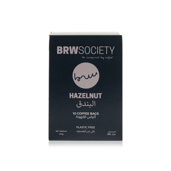 Brw Society Hazelnut Coffee Bags 100g