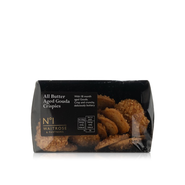 Waitrose No.1 Aged Gouda Ovals Biscuits 75g