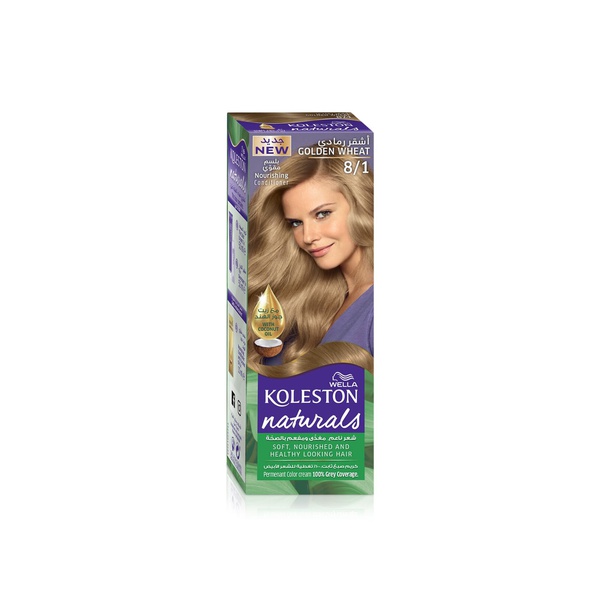 Koleston Naturals 8/1 Golden Wheat Permanent Hair Colour Cream 110ml