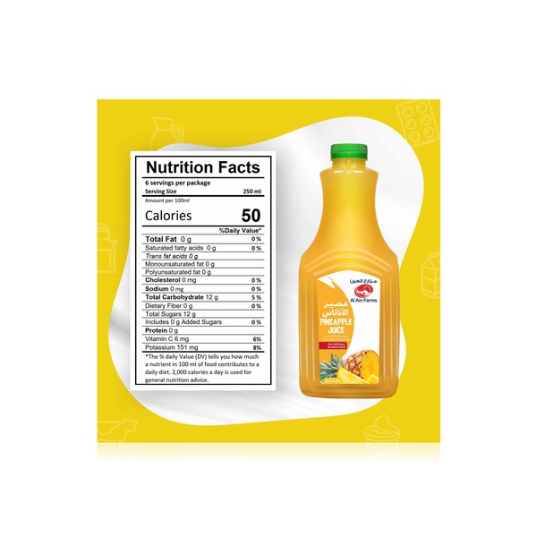 Al Ain Farms Pineapple Juice 1.5 litre