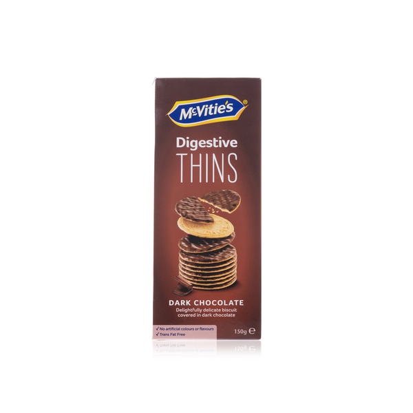 Mcvities Digestive Thins Dark Chocolate 150g