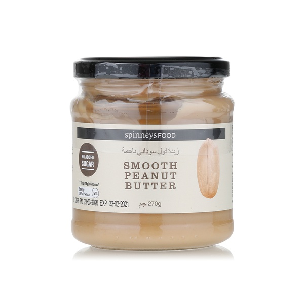 Buy SpinneysFOOD Smooth Peanut Butter 270g in UAE