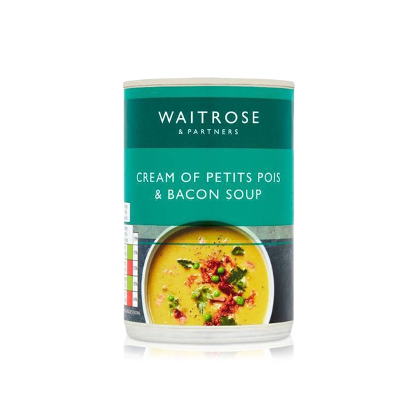 Waitrose Cream Of Petits Pois and Bacon Soup 400g