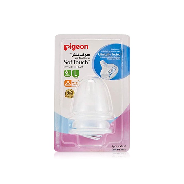 Pigeon SofTouch Peristaltic Plus Wide-Neck Nipple